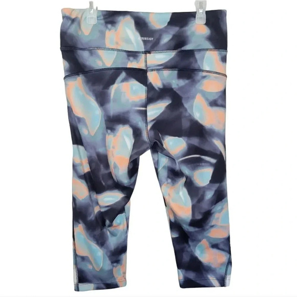 Adidas x Zoe Saldana Feelbrilliant‎ AEROREADY 3/4 Printed Sport Tights Size XL - Picture 2 of 6